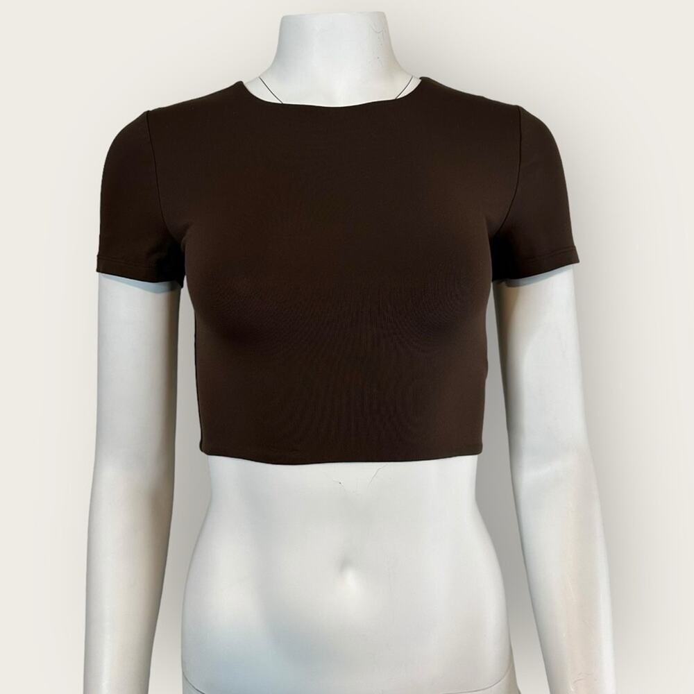 EUC | Babaton | Crop Tee | Brown | Medium